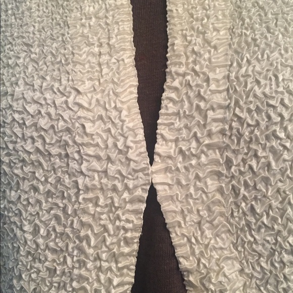 NWT Ivory Crinkle Textured Dressy Jacket Size L - Picture 2 of 6